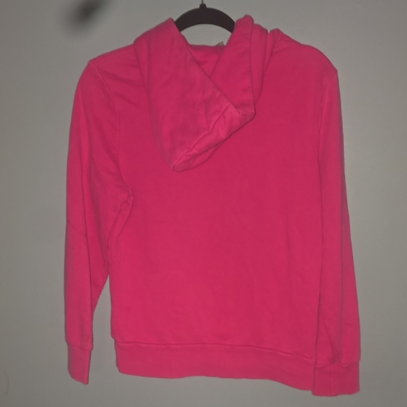 The North Face Pink Hoodie with Orange Logo - Picture 3 of 5